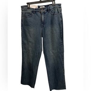 Social Standard by Sanctuary high-rise crop straight Jeans size 12 NWT raw hem